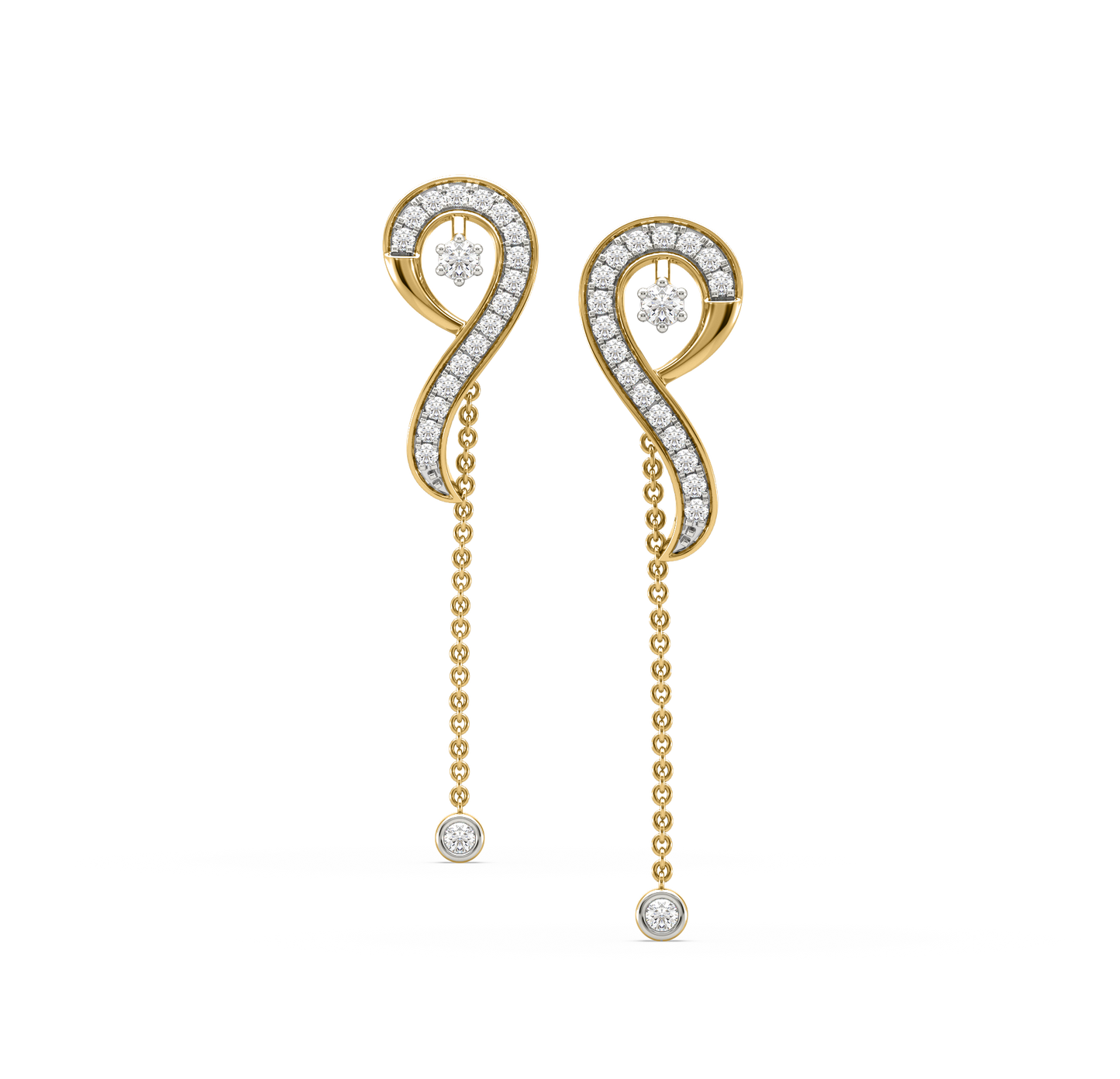 Anita Musical Note Diamond Earrings