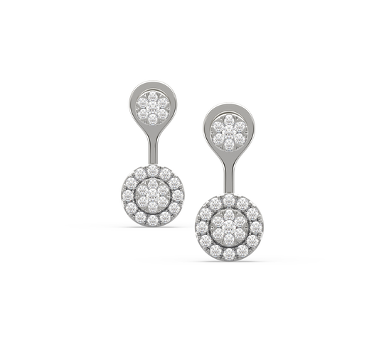 Dolly Disc Diamond Earrings