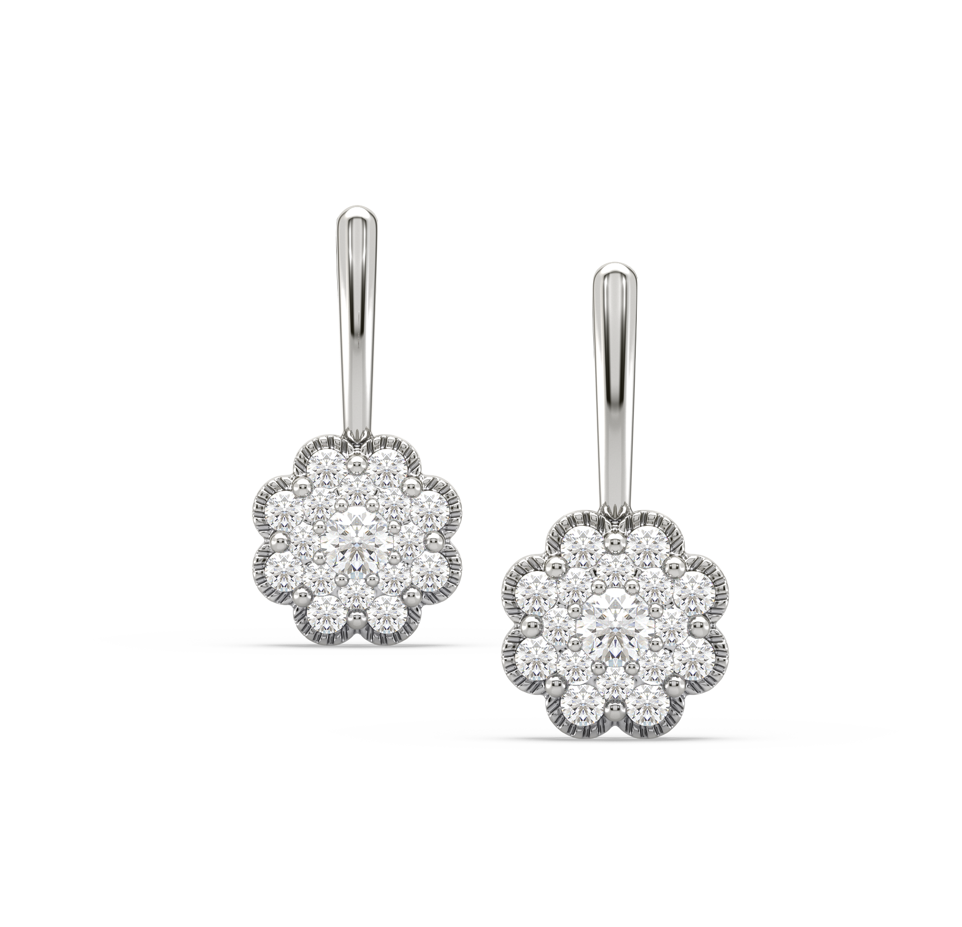 Darcy Flower Diamond Earrings