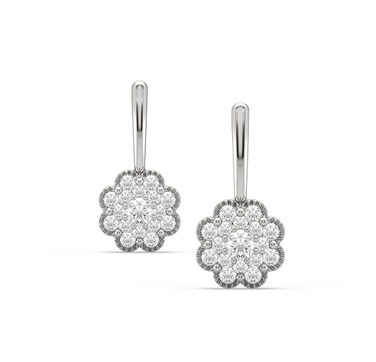 Darcy Flower Diamond Earrings