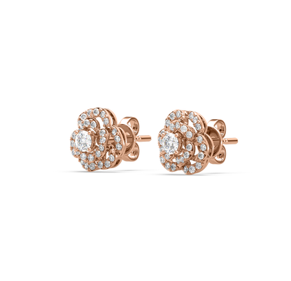 Joyce Floral Diamond Studs