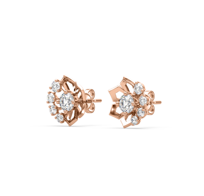 Enya Flower Diamond Studs