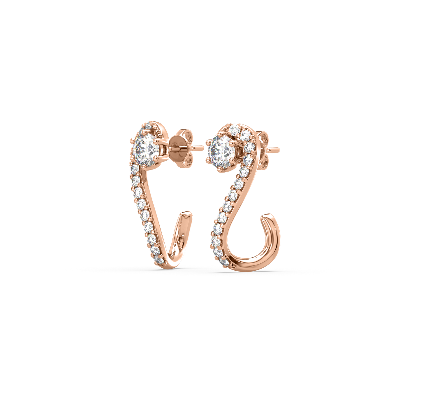 Lila Diamond J Bali Earrings