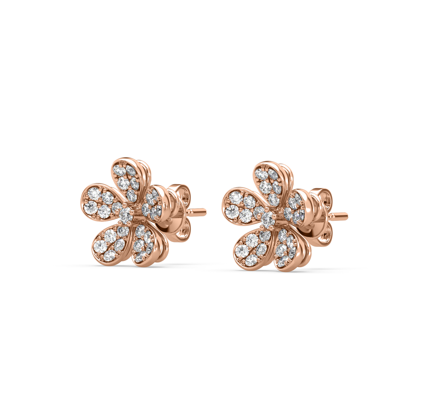 Lia Floral Diamond Earrings