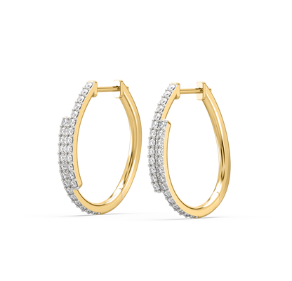 Daniella Diamond Hoop Earrings