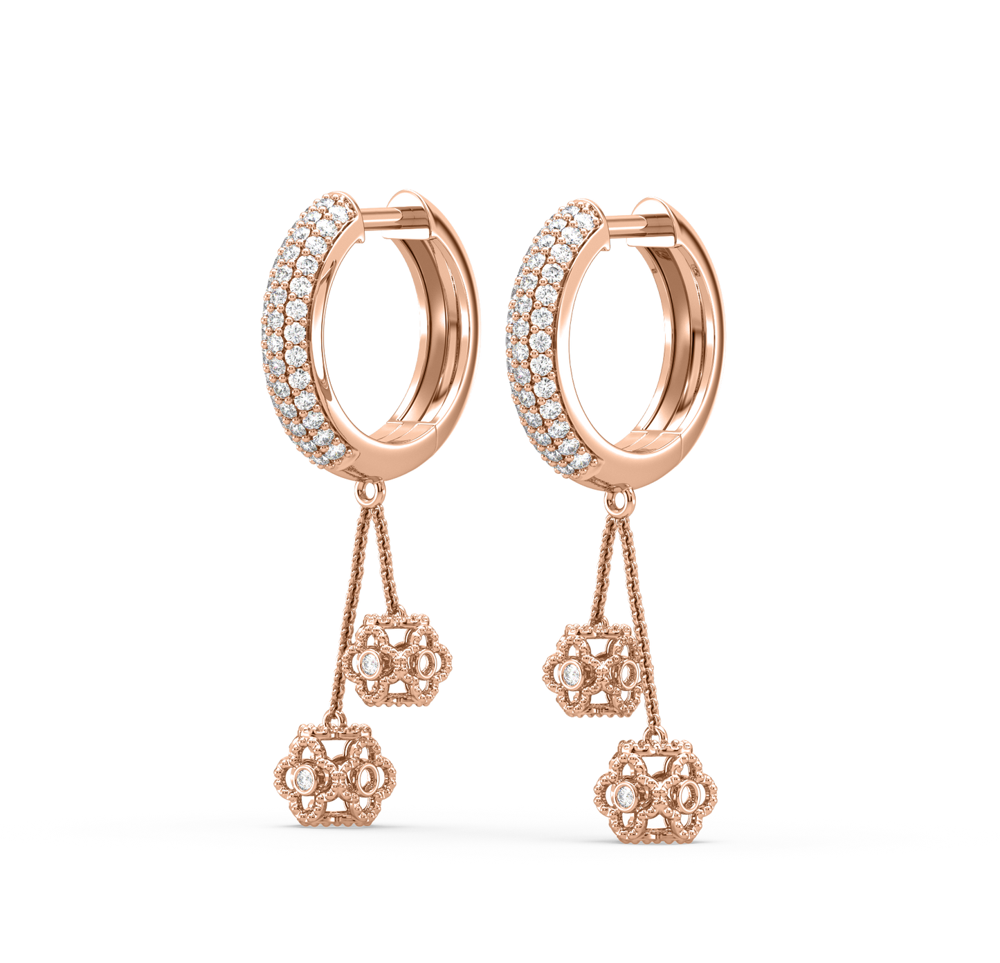 Frances Diamond Hoop Earrings