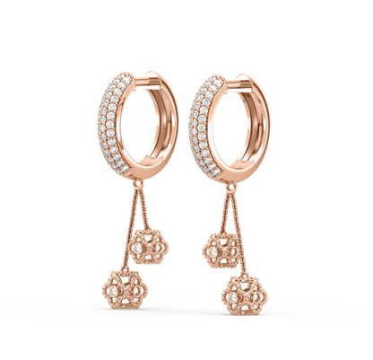 Frances Diamond Hoop Earrings