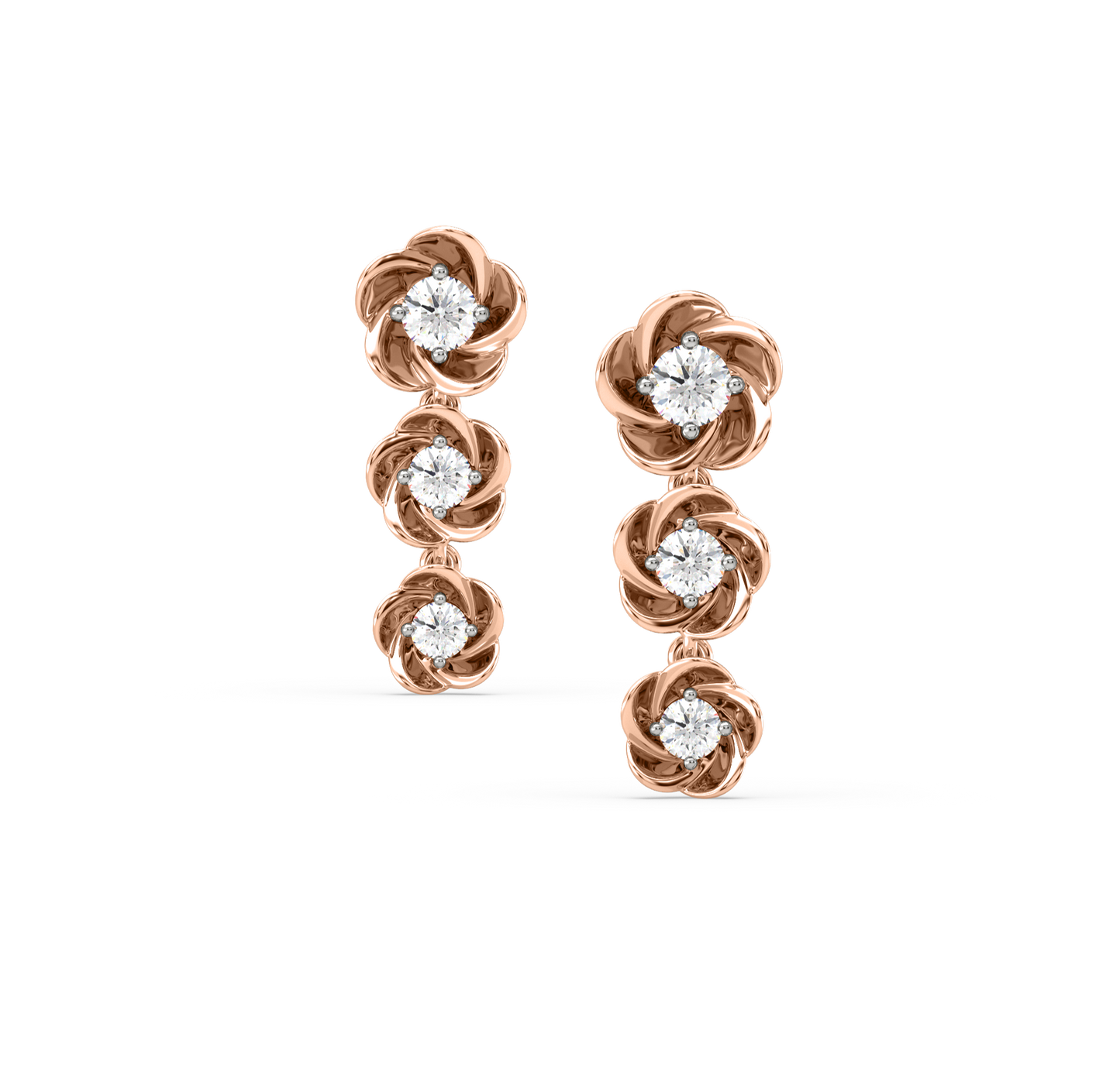 Alina Floral Diamond Earrings