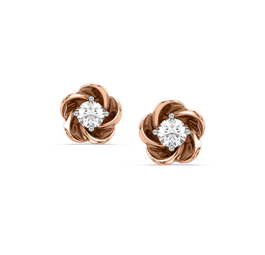 Leal Floral Kids Diamond Earrings