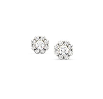 Feodora Flower diamond earring