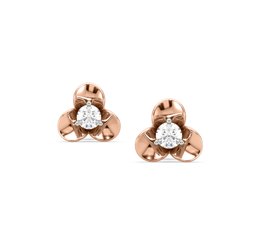 Larah Petal Kids Diamond Earrings