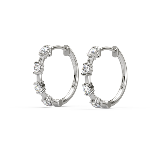 Alara Diamond Hoops Earrings