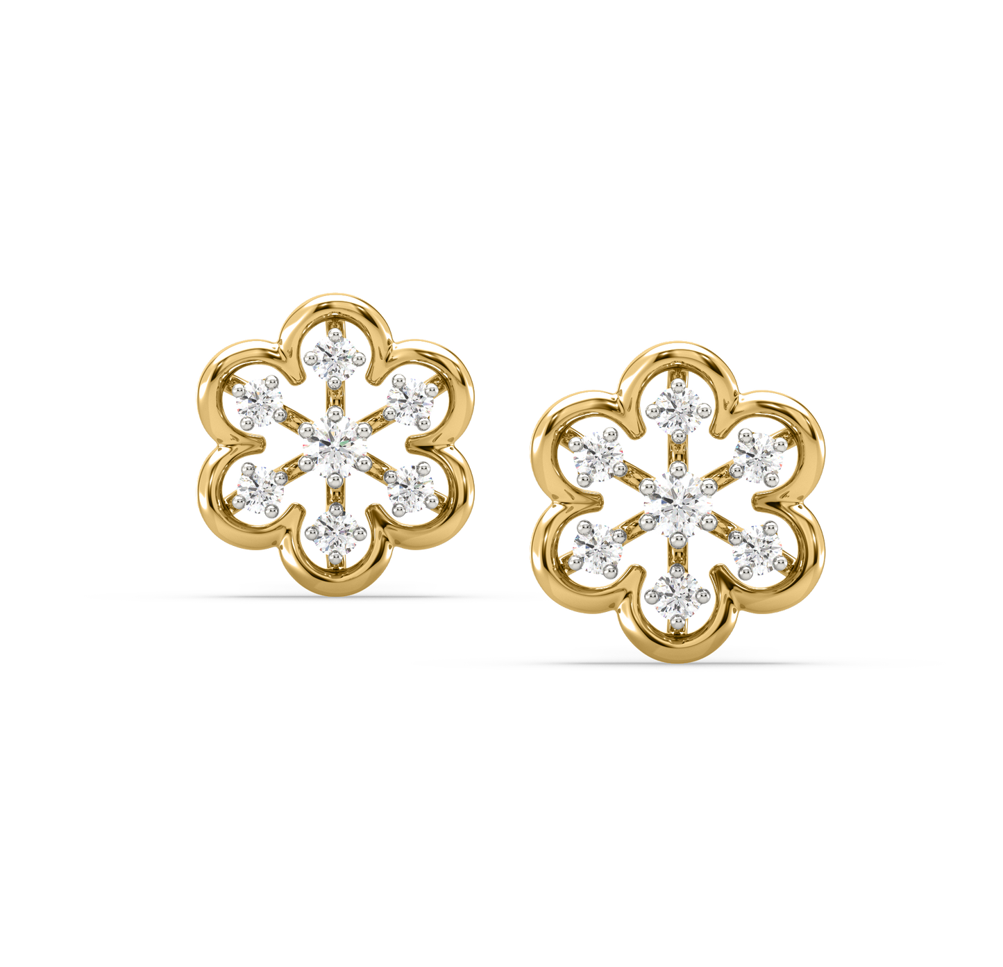 Demi Diamond Stud Earrings