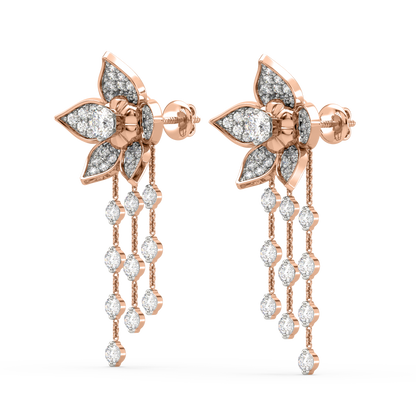 Avery Diamond Dangling Earrings