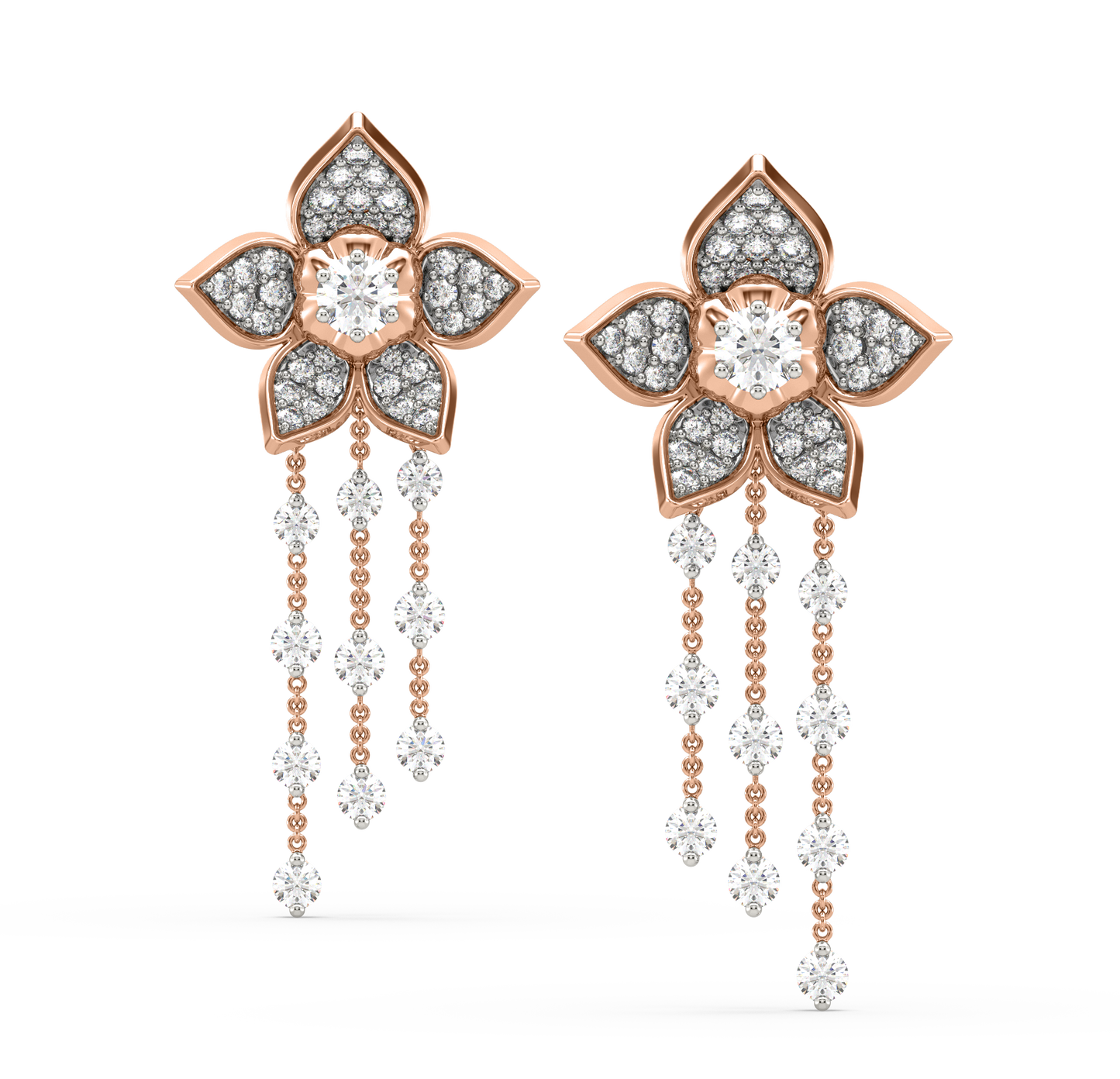 Avery Diamond Dangling Earrings