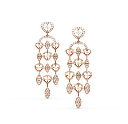 Everly Diamond Dangling Earrings