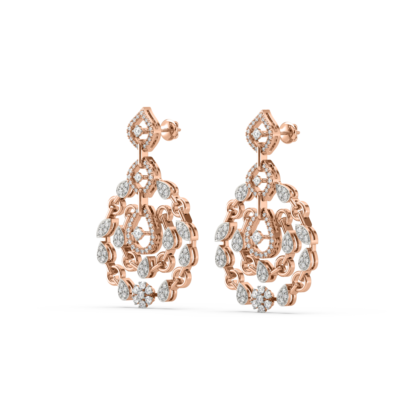 Aubrey Diamond Dangling Earrings