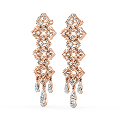 Skylar Diamond Dangling Earrings