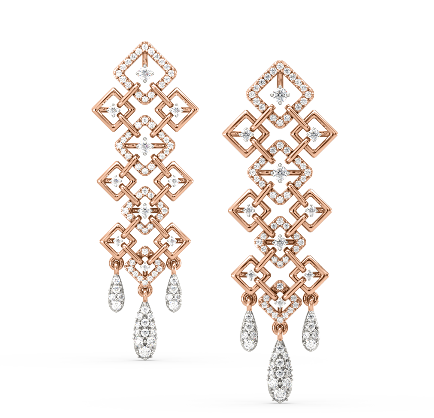 Skylar Diamond Dangling Earrings