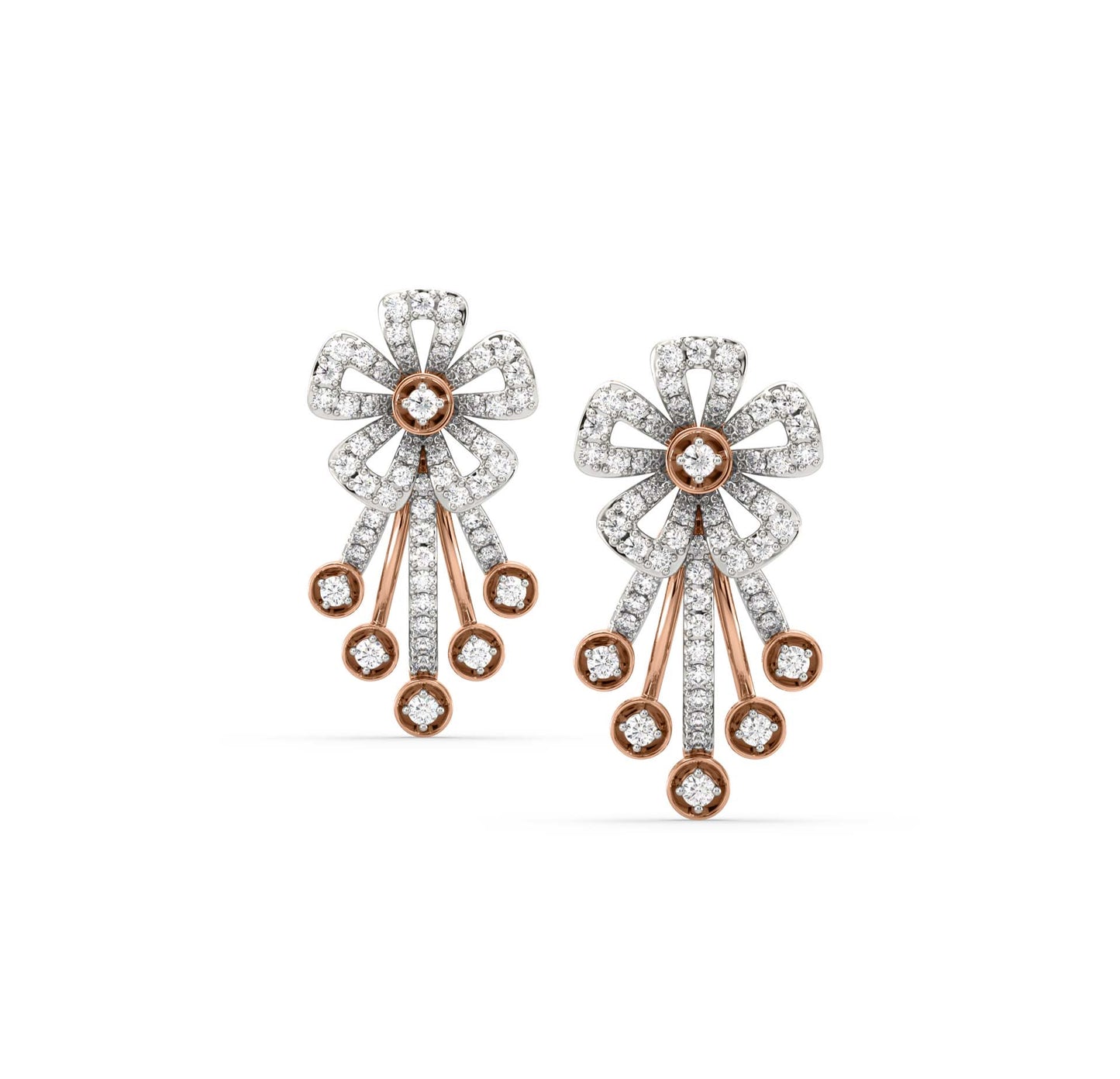 Yuri Floral Diamond Earrings