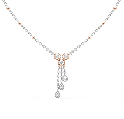 Evie Flower Diamond Necklace