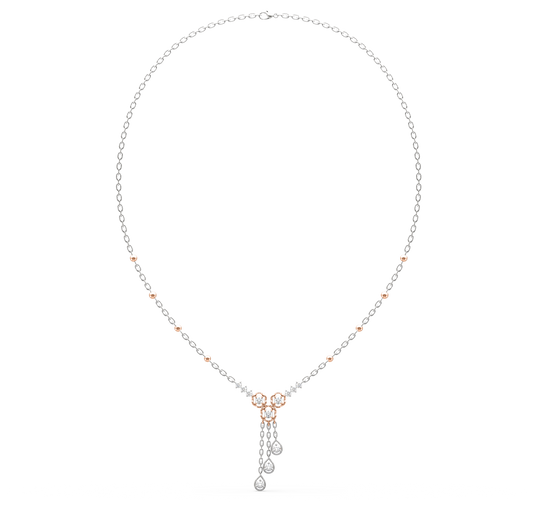 Evie Flower Diamond Necklace