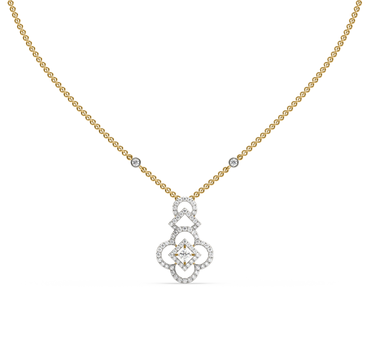 Lauren Floral Diamond Necklace