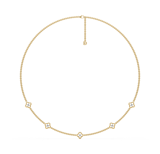 Aimee Clover Diamond Necklace
