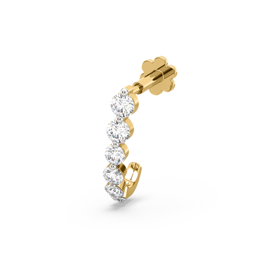 Natural White Round/Baguette Diamond Nose Rings Engagement Wedding Gif –  FANCYDIAMONDJEWELS