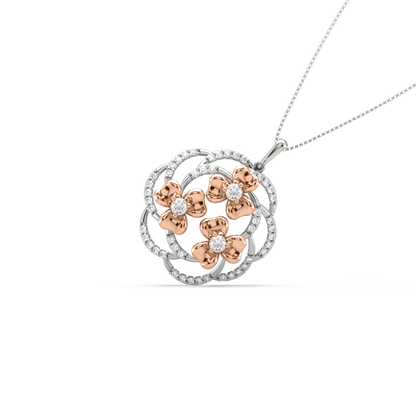 Myra Floral Diamond Pendant