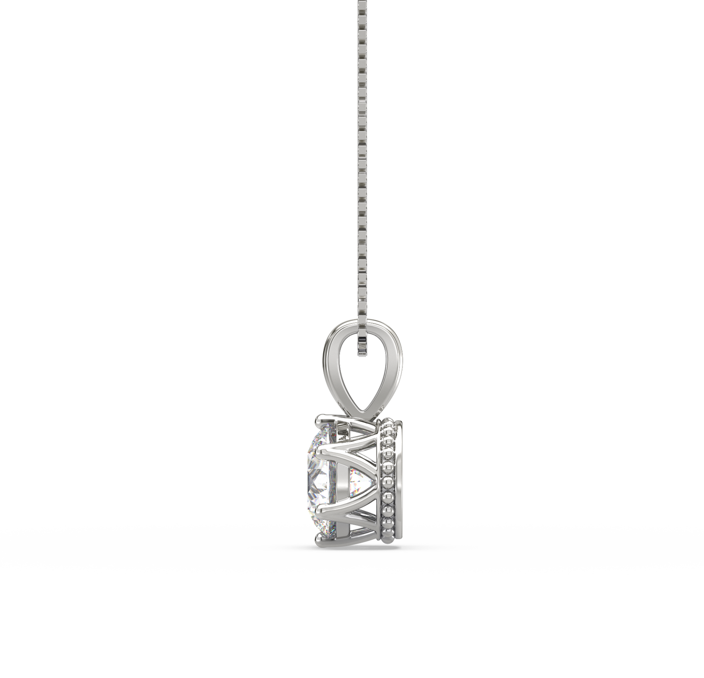 Fiona Single Stone Solitaire Pendant