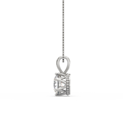 Fiona Single Stone Solitaire Pendant