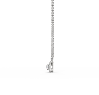 Blaise Diamond Lock Pendant