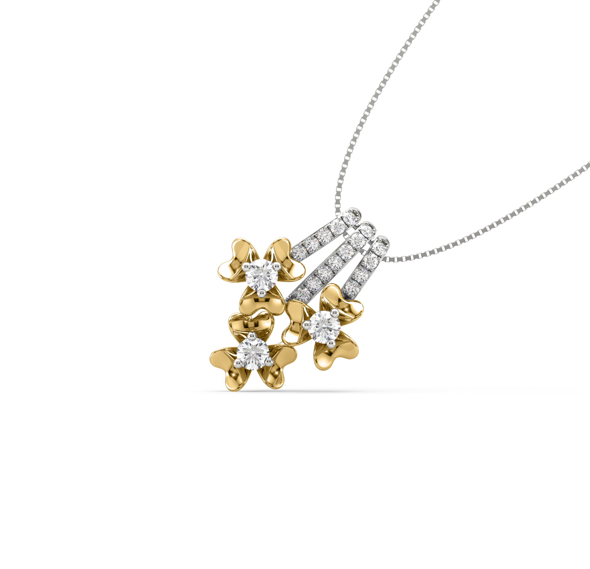Irina Flower Diamond Pendant