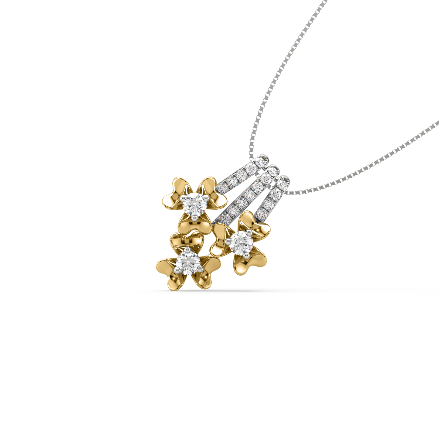 Irina Flower Diamond Pendant