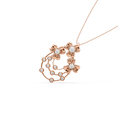 Elisha Floral Diamond Pendant