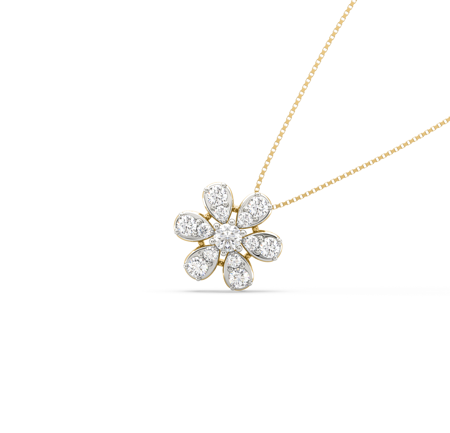 Erina Floral Diamond Pendant