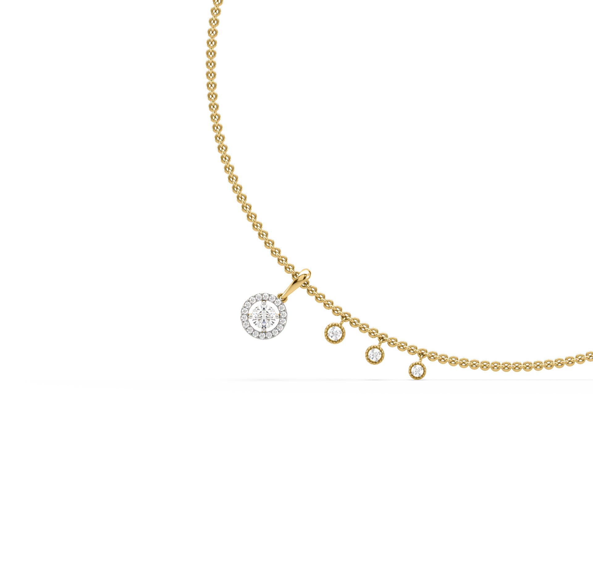 Sofia Circular Diamond Pendant