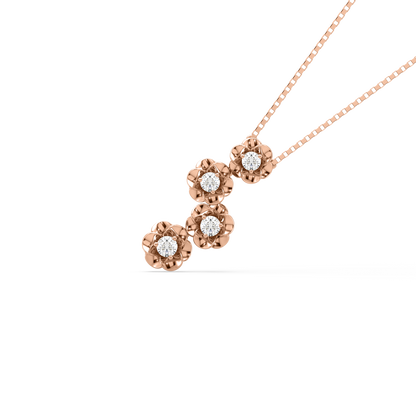 Louisa Flower Diamond Pendant