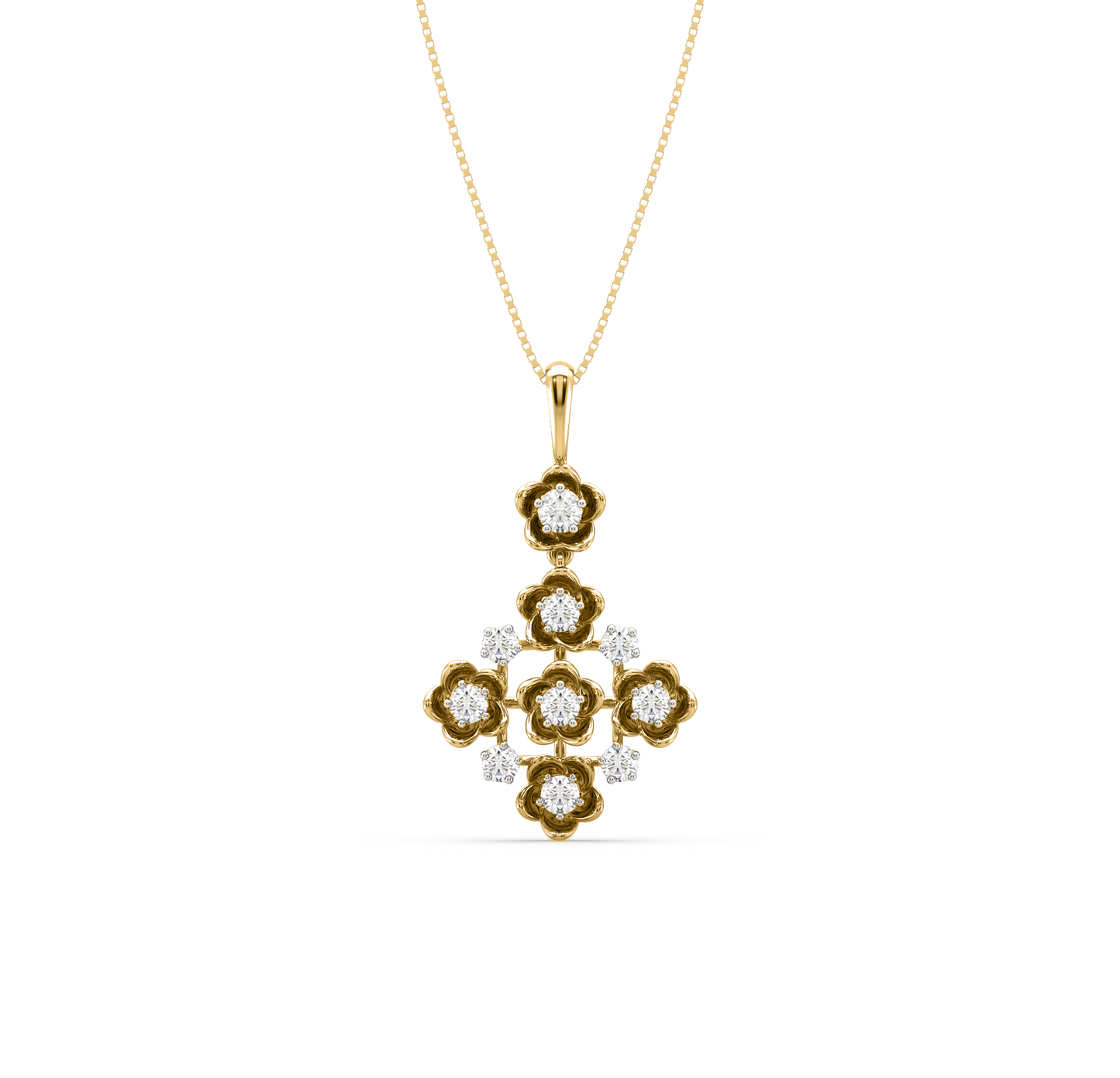 Vera Flower Diamond Pendant