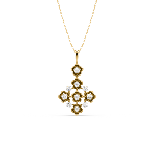 Vera Flower Diamond Pendant