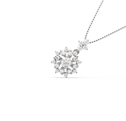 Lina Flower Diamond Pendant