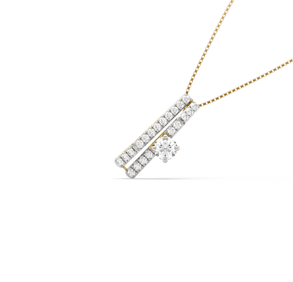 Rosalie 2-Line Diamond Pendant