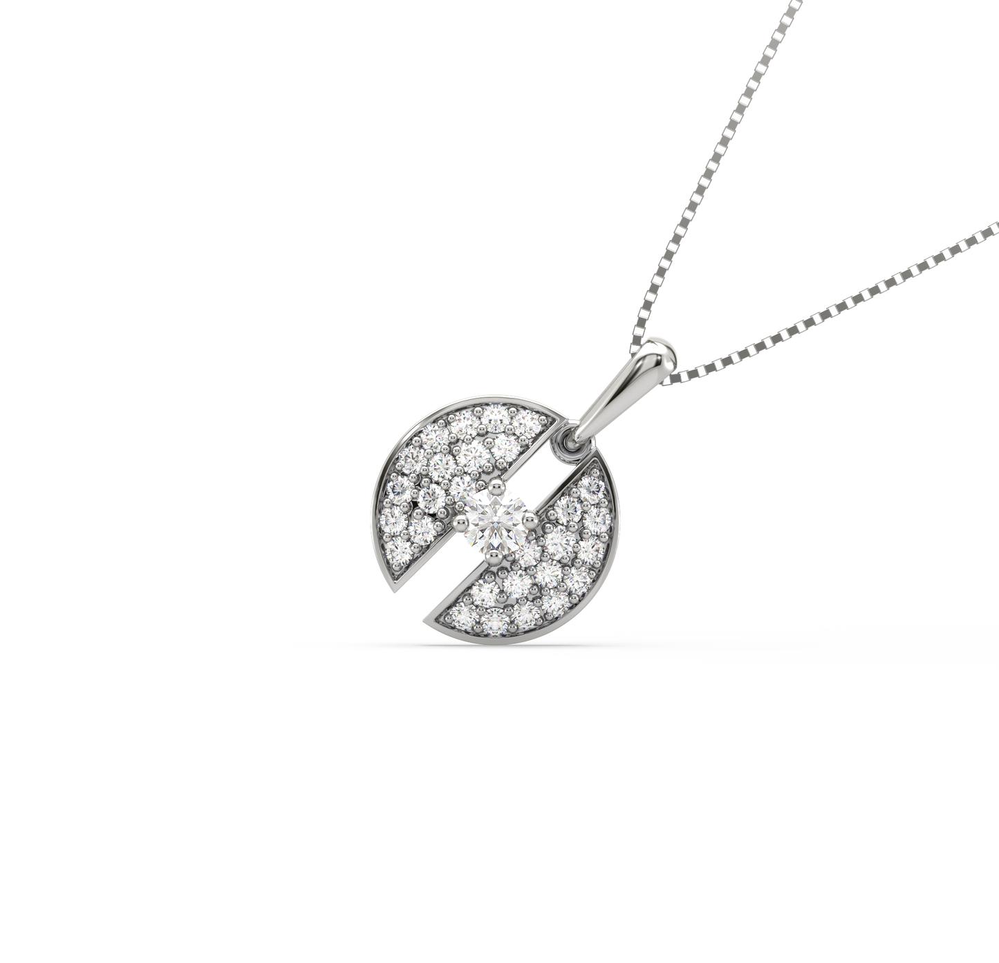 Millie Disc Diamond Pendant