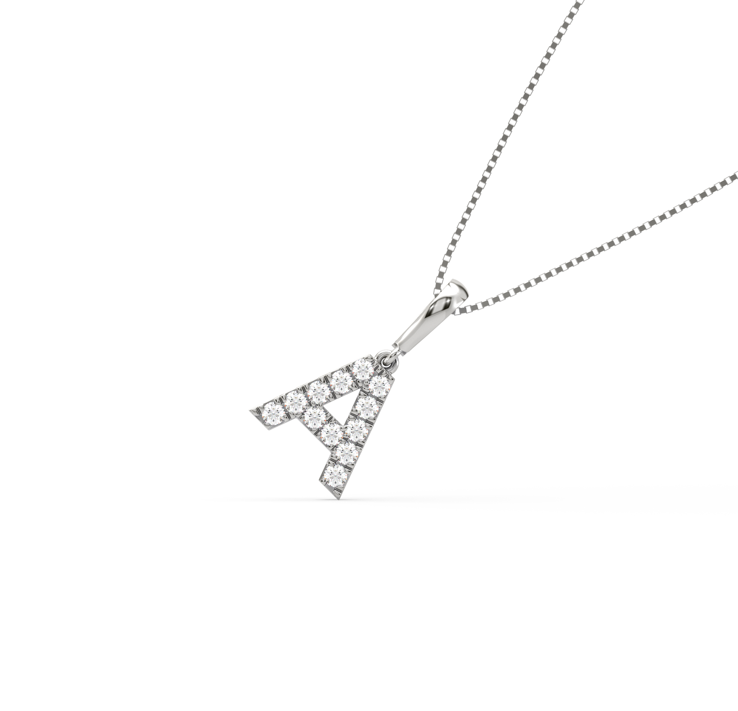 A Alphabet Diamond Pendant