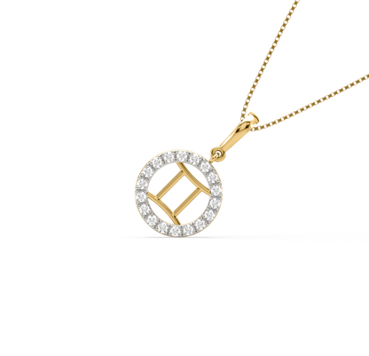 Goldie Gemini Zodiac Pendant