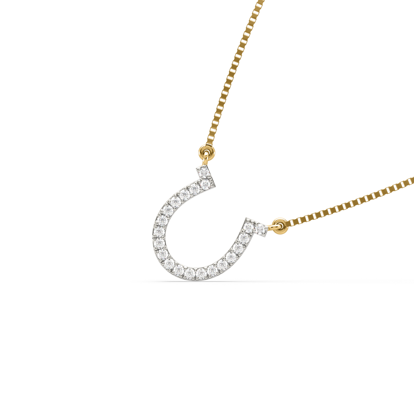 Allie Horseshoe Diamond Pendant