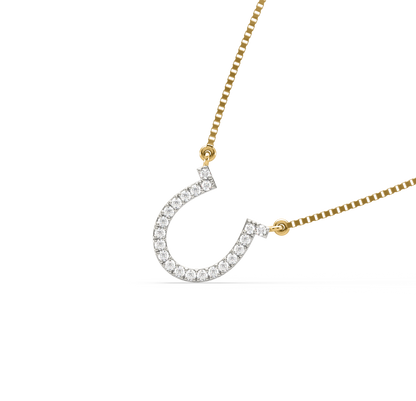 Allie Horseshoe Diamond Pendant