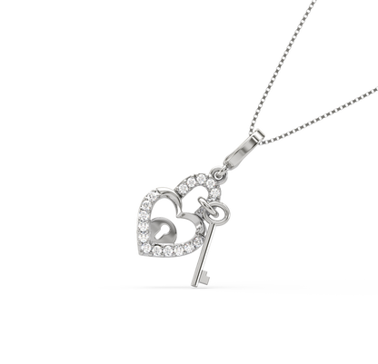 Bonnie Heart LocknKey Pendant