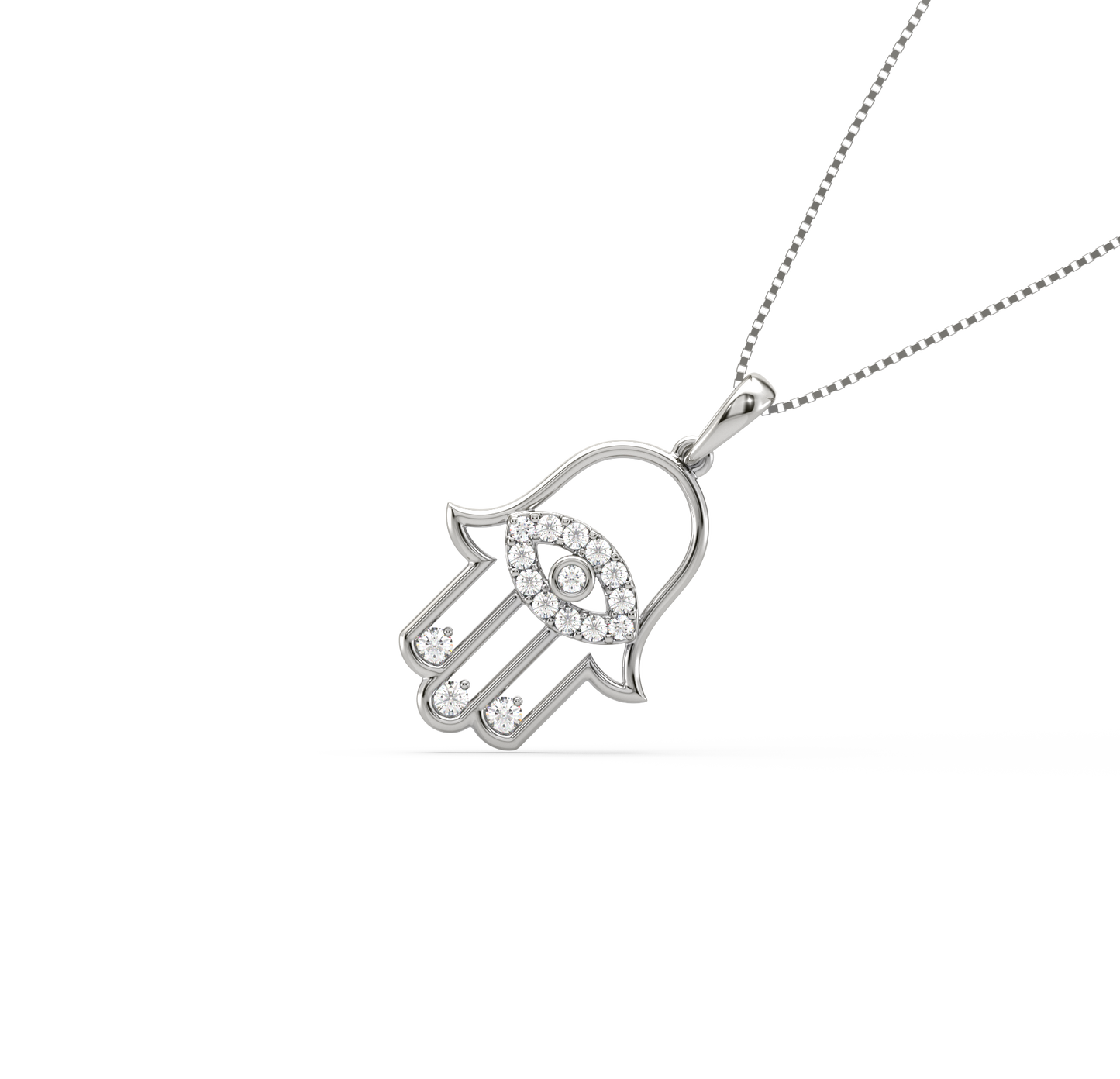 Alana Hamsa Diamond Pendant